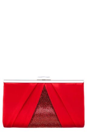 Nina Ophelia Frame Clutch in Red Rouge at Nordstrom