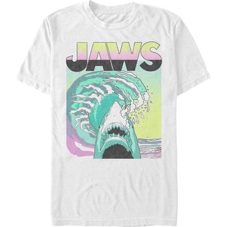 Jaws Mens Jaws 80s Colorful Wave Graphic T-Shirt in White at Nordstrom, Size Xxx-Large