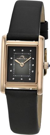 Porsamo Bleu Karolina Quartz Diamond Black Dial Ladies Watch 1085AKAL