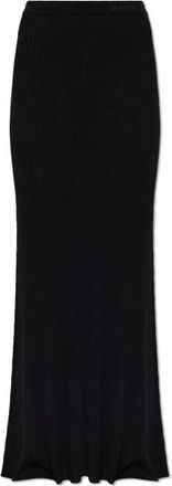Balenciaga Maxi Skirts, female, Black, Size: XS Logo Skirt