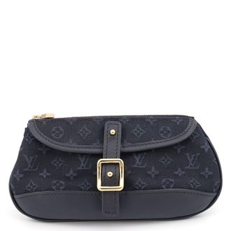 Louis Vuitton Blue Monogram Mini Pouch (Pre-Owned)