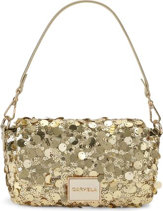 Carvela Womens Jessica Sequin Bag - Gold Fabric - One Size