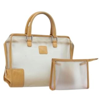 Loewe Pre-owned Transparante Handtas - Dames - Vintage Handtas - Beige - ONE Size - Leer - Vintage
