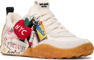 Kate Spade New York k as in kate NYC graffiti sneaker in Cream Multi at Nordstrom, Size 5.5