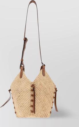 Isabel Marant small tampa raffia cross-body bag
