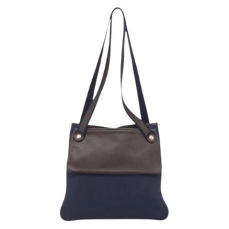 Herm&egrave;s Pre-owned Leren Schoudertas - Dames - Pre-owned - Blauw - Maat: ONE Size Leer