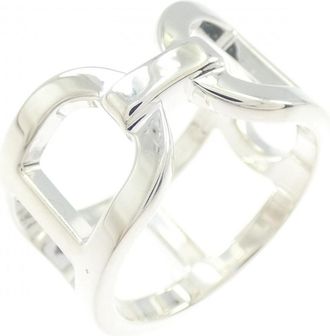 Herm&egrave;s Silver 925 Band Ring (Pre-Owned)