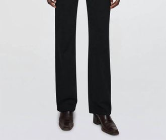 Re/Done Womens 90s High Rise Loose Denim Pants In Black