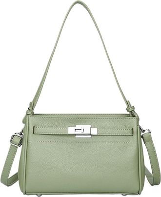 Generic Compatible For Womens Shoulder Bag Commuter Underarm Can Crossbody Small Square(Green)