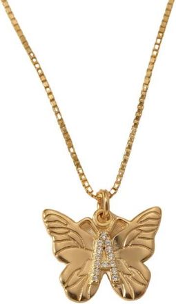 The M Jewelers NY The Butterfly Initial Pendant Nekclace in Gold A at Nordstrom