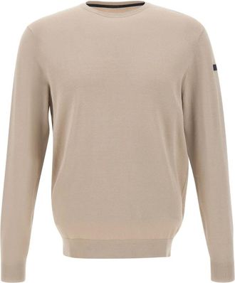 Roberto Ricci Design Maxell Sweater - Heren - Ronde hals truien - Beige - M - Truien & Vesten