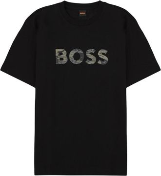 HUGO BOSS Te Insignia T-shirt - Heren - T-shirts - Zwart - S - Katoen - Tops