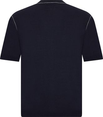 Gucci Mens Wool Short-Sleeve Sweater Blue Sweatshirts