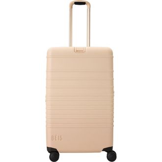 B&eacute;is The Medium Check-In Roller Suitcase in Tonal Beige at Nordstrom