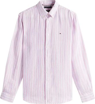 Tommy Hilfiger Classic Pink Stripe Linen Shirt