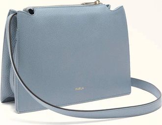 Furla Womens Nuvola Crossbody Bag In Light Blue