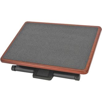 Hhg Poggiapiedi pedana scrivania ufficio T553 inclinazione regolabile mdf