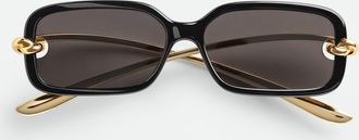 Bottega Veneta Occhiali Da Sole Rettangolari Knot - Bottega Veneta