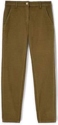 Motivi Kendall Cotton Drill Chino Broek - Dames - Slim Fit Broeken - Groen - XS - Katoen - Broeken