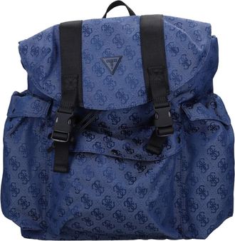 Guess Fabric Backpack - Heren - Rugzakken - Blauw - ONE Size - Tassen