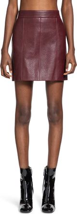 Chlo&eacute; Leather Mini Skirt