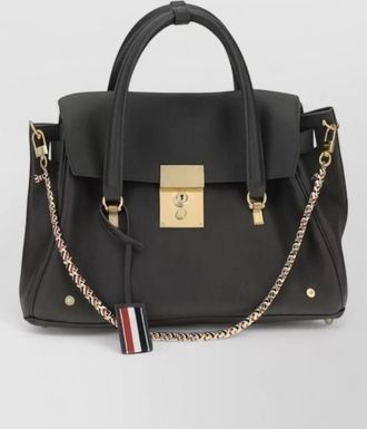 Thom Browne leather shoulder bag