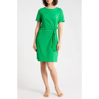 DKNY Faux Wrap Dress in Fern Green at Nordstrom Rack, Size X-Large