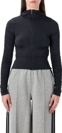 adidas Black Ruched Training Jacket