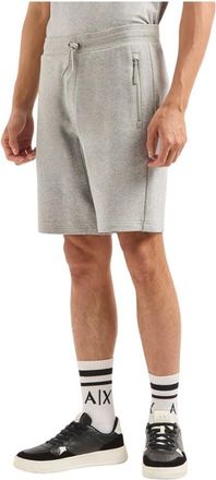 A|X Armani Exchange Mens French Terry Short, Grey (Bros Bc06 Alloy HTR 3901), 22 (Size: Medium)