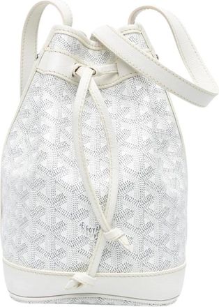 Goyard Pre-owned Petit Flot Bucket Bag - Dames - Vintage Tas - Wit - ONE Size - Vintage