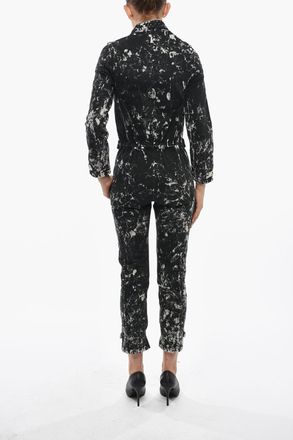 Stella McCartney Stretch Denim Jumpsuit Acid-Wash Effect Stella McCartney