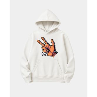 Ecko Three Point Hand Hoodie in Off White at Nordstrom, Size X-Large