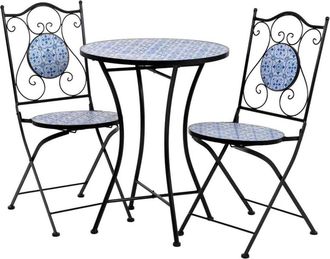 Wanderlust Deco Conjunto mesa y 2 sillas de forja