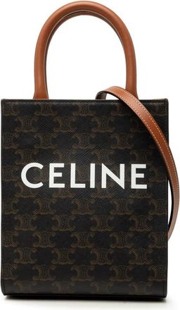 Celine Pre-owned Celine Mini Triomphe Coated Canvas Vertical Cabas Satchel Unisex HH37OW516FZQJDTJ
