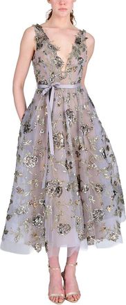 Marchesa A-Line Cocktail Dress