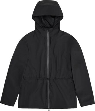 Rains Light Jackets, female, Black, Size: XL Suva Hardshell String W Jacket W3