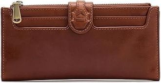 Hobo Dunn Continental Wallet Wallet Womens Handbags Pecan Ridge, Cotton/Leather