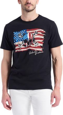 Robert Graham Skull Flag Graphic T-Shirt in Black at Nordstrom, Size Xxx-Large