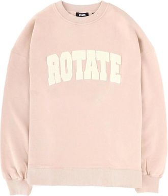 Rotate ROTATE Birger Christensen - Heavy Sweat Crewneck - Sweatshirts & Hoodies - Mujer - Rosa - M