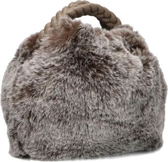 Unisa Bruine Zben Schoudertas - Dames - Handtassen - Beige - ONE Size - Wol - Tassen
