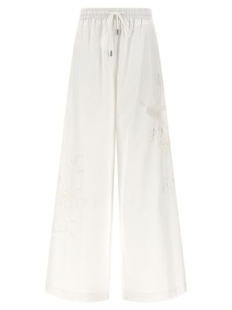 Ermanno Scervino White Lace insert pants