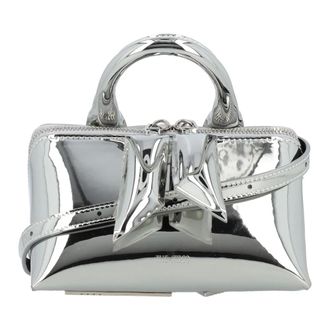 The Attico Tassen, Dames, Grijs, ONE Size, Friday Mini Handtas