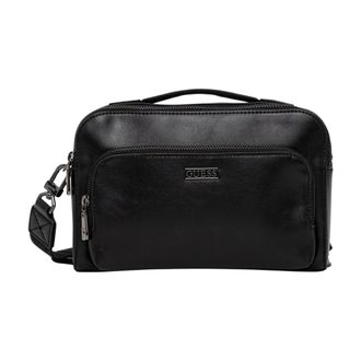Guess Tassen, Heren, Zwart, ONE Size, Leer, Tassen > Heuptasjes