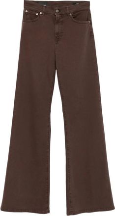 Dondup Amber Broek - Dames - Loose Fit Jeans - Bruin - W25 - Katoen - Jeans