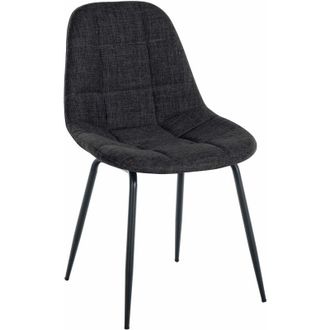 OEM Silla De Comedor Tom En Tela O Polipiel Gris Oscuro Tela