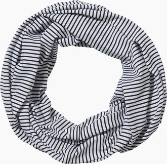 Craghoppers Womens Craghoppers Unisex Adult Infinity II Striped Nosilife Scarf - White - Size: ONE size