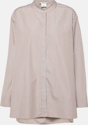 Max Mara Rondine striped cotton poplin shirt