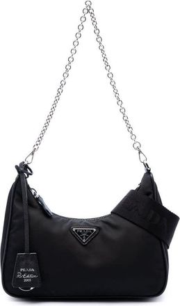 Prada Pre-owned Prada Mini Saffiano Trimmed Tessuto Re Edition 2005 Satchel Ladies V9YE4AXDT8M2LKNW