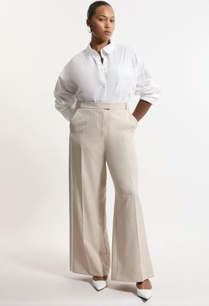 Karen Millen Plus Size Straight Leg Tipped Tailored Trousers