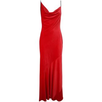 Philosophy di Lorenzo Serafini Jurk met dunne bandjes - Dames - Maxi kleedjes - Rood - 2XS - Kleedjes